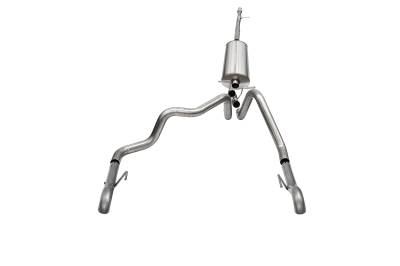 Corsa Performance - Corsa 21239 3.0" Dual Rear Exit Cat-Back Exhaust System w/Turndown Exhaust Tips