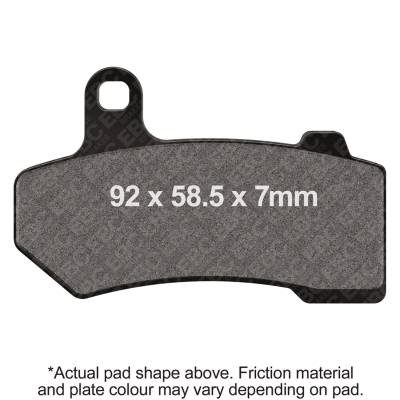 EBC Motorcycle Brakes - EBC Motorcycle Brakes EPFA409HH EPFA Extreme Pro Sintered Pads