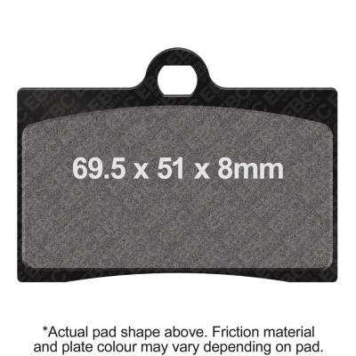 EBC Motorcycle Brakes - EBC Motorcycle Brakes EPFA95HH EPFA Extreme Pro Sintered Pads