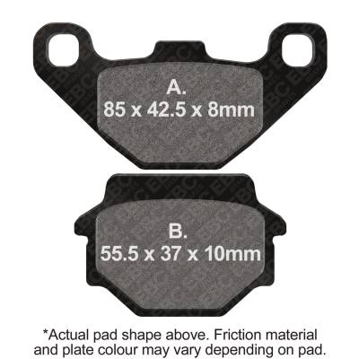 EBC Motorcycle Brakes - EBC Motorcycle Brakes FA251 Organic FA Series Pads