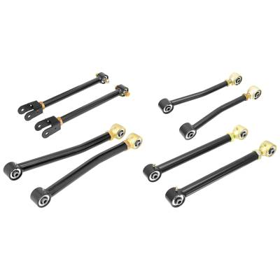 RockJock 4x4 - RockJock CE-9807CA Johnny Joint 8Pc Control Arm Set for 07-18 Jeep Wrangler JK