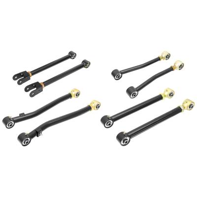 RockJock 4x4 - RockJock CE-9818CA Johnny Joint 8Pc Control Arm Set for 18-25 Jeep Wrangler JL