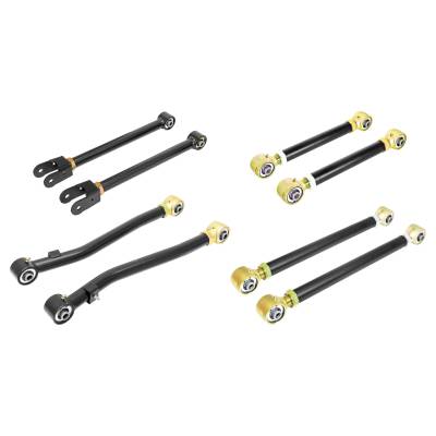 RockJock 4x4 - RockJock RJ-150000-101 Johnny Joint 8Pc Control Arm Set for 20+ Gladiator JT