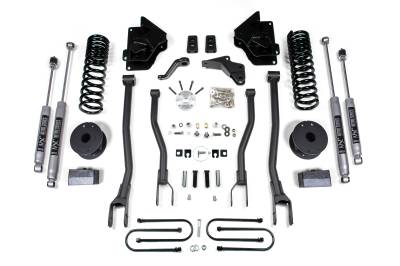 BDS Suspension - BDS Suspension BDS1644H 4" 4-Link NX2 Lift for 13-18 RAM 3500 Diesel w/Air Bag