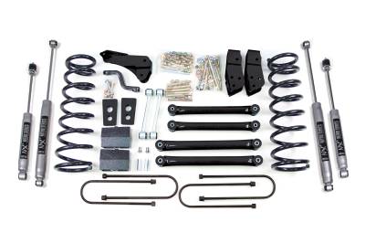 BDS Suspension - BDS Suspension BDS1770FS FOX 4" Lift w/4" Blocks for 09-13 Dodge w/3.5" Axle