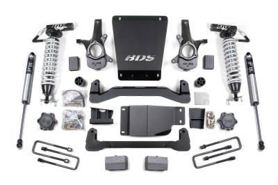 BDS Suspension - BDS Suspension BDS185FDSC 4/4" w/Leafs FOX 2.5 Coilover Lift for 07-13 K1500