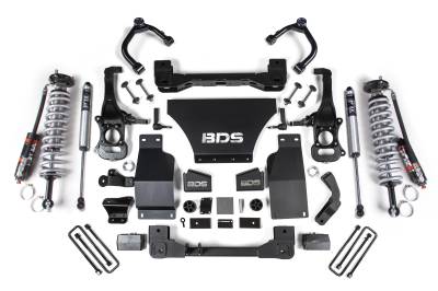 BDS Suspension - BDS Suspension BDS1800FPE 4" Coilover Lift Kit Gas for 19-24 GM 1500 4WD