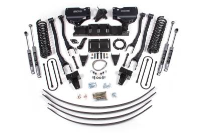 BDS Suspension - BDS Suspension BDS1728FS 8" 4-Link Lift w/Block Add-a-Leaf for 19-24 RAM 3500