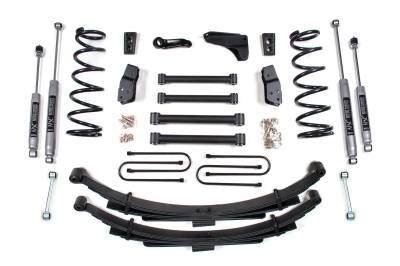 BDS Suspension - BDS Suspension BDS297FS 4" FOX Lift w/4" Blocks for 08 Dodge w/4" Axle