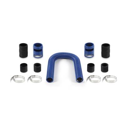 Mishimoto - Mishimoto MMAH-U24BL Universal Flexible SS Radiator Hose Kit 24" Blue