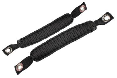 Fishbone Offroad - Fishbone Offroad FB55283 Paracord Grab Handles Black for 07-18 Jeep Wrangler JK