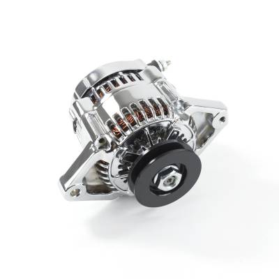 Top Street Performance - Top Street Performance ES1015C Alternator Mini Denso Race Serpentine 90A Chrome