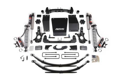 BDS Suspension - BDS Suspension BDS715PES FOX 4" Lift Kit w/Leafs 14-18 GM 1500 Cast Steel