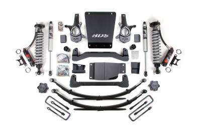 BDS Suspension - BDS Suspension BDS185PSS 07-13 GM 1500 4wd 4" Lift Kit 3.5" Rear Leaf 2.5 PES C