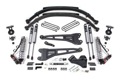 BDS Suspension - BDS Suspension BDS2208FPE 5" Radius Arm w/3" Rear Leaf for 23-25 F250/F350 4WD