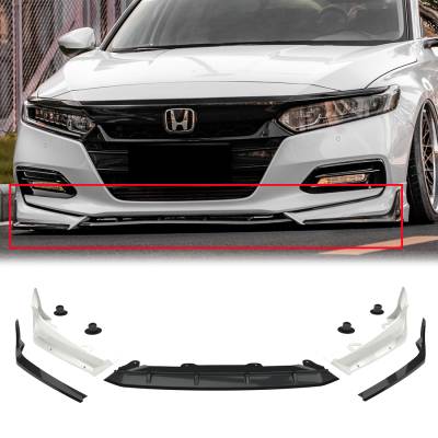 AMERICAN MODIFIED - AMERICAN MODIFIED AMHMBA00201 White Aerodynamic Front Lip Spoiler