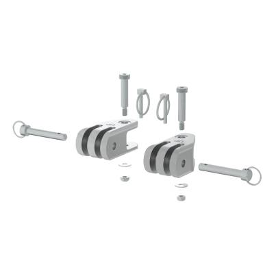 CURT - CURT 70011 Rambler Heavy-Duty 3-Lug Shackle Ends 2 Pack