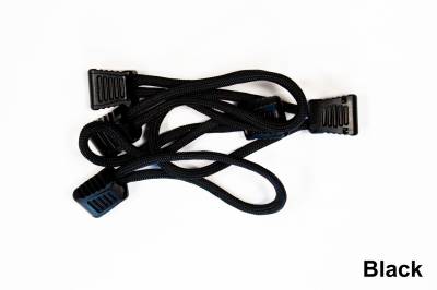 Fishbone Offroad - Fishbone Offroad FB51279-B Paracord Zipper Pulls Black 5Pc