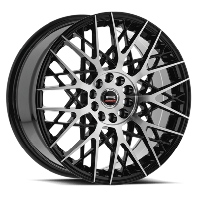 Spec-1 - Spec-1 SP-5318803638BM SP-53 18x8 5x112/4.5 38mm Gloss Black & Machined
