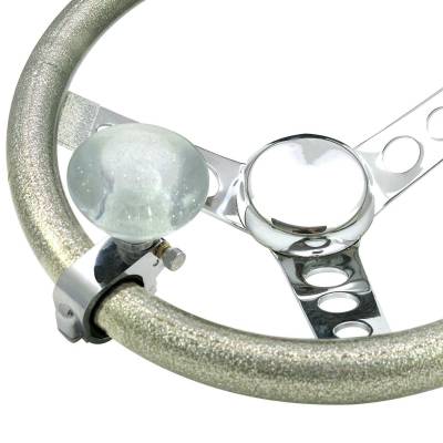 American Shifter Company - American Shifter ASCBA10003 Clear Retro Series Suicide Brody Knob