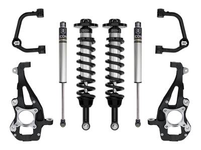 ICON Vehicle Dynamics - ICON K93141T Stage-1 3.5-4.5" Lift Kit w/Tubular UCA for 21-26 Ford F150 4WD