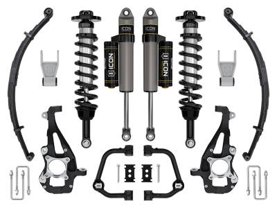 ICON Vehicle Dynamics - ICON K93142TL Stage-2 3.5-4.5" Lift w/Tubular UCA/Leaf Pack for 21-26 Ford F150