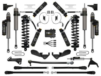 ICON Vehicle Dynamics - ICON K63179 4-5.5" Stage-9 Coilover Conversion Lift Kit for 23-25 Ford F250/F350