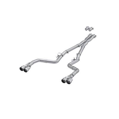 MBRP Exhaust - MBRP Exhaust S7114AL AL 3" Cat-Back Dual Exit w/o Muffler for 15-23 Challenger