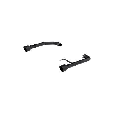 MBRP Exhaust - MBRP Exhaust S7247BLK Blk 2.5" Axle-Back Dual Exit w/o Muffler 15-26 Mustang