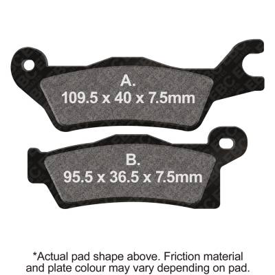EBC Motorcycle Brakes - EBC Motorcycle Brakes FA618SV Severe Duty Sintered Pads
