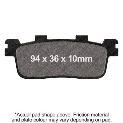 EBC Motorcycle Brakes - EBC Motorcycle Brakes SFA607 SFA Series Scooter Organic Pads