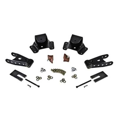 Belltech - Belltech 6750 Rear 4" Drop Leaf Spring Shackle & Hanger Kit for GM 2wd Crew Cab