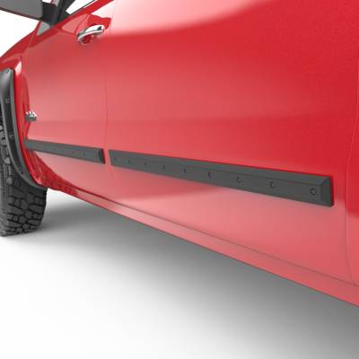 EGR - EGR 993474 Bolt-On Look Body Side Moldings-Black 4pc for GM/Ford Crew