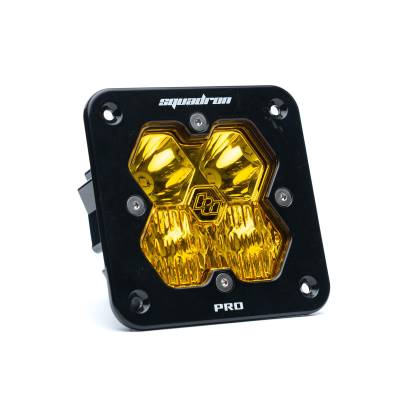 Baja Designs - Baja Designs 49-1013-2 Squadron 2.0 Pro Blk Flush Mount LED Auxiliary Light Pod