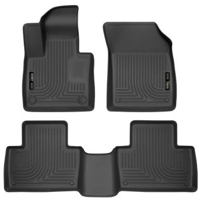 Husky Liners - Husky Liners 95601 Weatherbeater Front/Rear Floor Liners Black for Volvo XC90