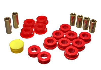Energy Suspension - Energy Suspension 16.3110R Control Arm Bushing Set Front Polyurethane Red