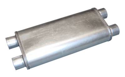 Pypes Performance Exhaust - Pypes MVR100 Race Pro Series S.S. 20" 2.5" Dual In/Out Exhaust Muffler Universal
