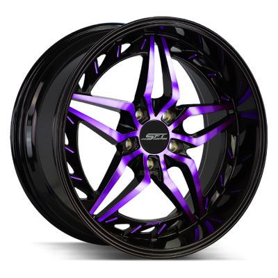 Shift - Shift Wheels INJECTOR 18x8.5 5x4.5 30mm Black/Machined Purple HF3788551430GBMP