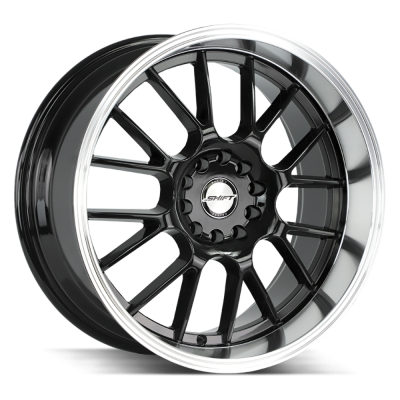 Shift - Shift Wheels CRANK 17x7.5 5x100/4.5 30mm Black/Polished H28750030BP