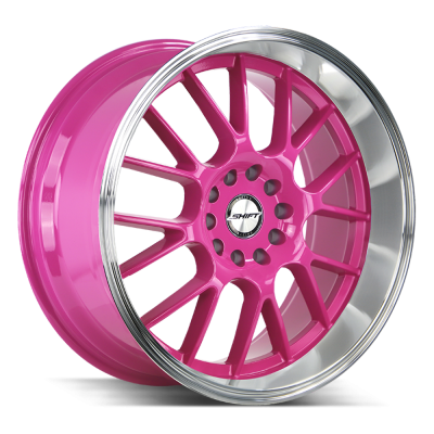 Shift - Shift Wheels CRANK 17x7.5 5x100/4.5 30mm Hot Pink/Polished H28750030PKP