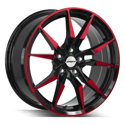 Shift - Shift Wheels BLADE 17x7.5 5x120 35mm Gloss Black/Machined Red H29752035GBMR