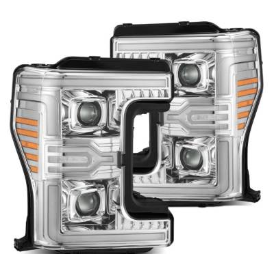 AlphaRex - AlphaRex 880346 Chrome LED Projector Headlights