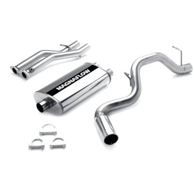 MagnaFlow Exhaust Products - MagnaFlow 15701 Street Series Stainless Straight-Through Cat-Back System