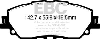 EBC Brakes - EBC Brakes DP22378 Greenstuff 2000 Series Sport Brake Pads