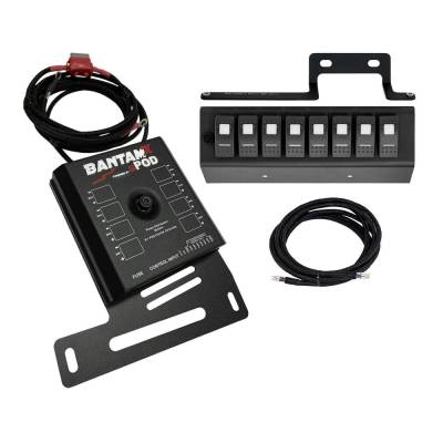 sPOD - sPOD 870065 BantamX w/Blue LED Switch Panel for 09-18 Jeep Wrangler JK