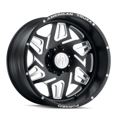 American Truxx - American Truxx ATF1908 Orion 22x12 6x5.5 -44mm Black/Milled ATF1908-22283-44M