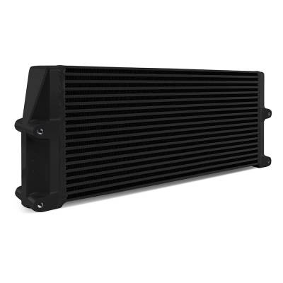 Mishimoto - Mishimoto MMOC-SSO-17BK Oil Cooler 17" Core Same-Side Outlets Heavy-Duty Black