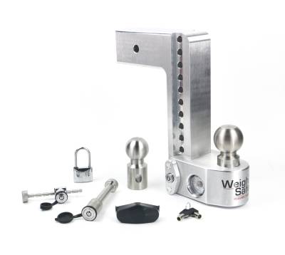 Weigh Safe - Weigh Safe WS10-3-SET Adjustable Drop Hitch 10" Drop for 3" Shank w/Lock Set