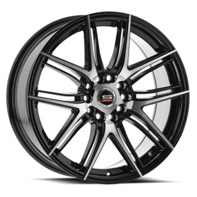 Spec-1 - Spec-1 SP-5617753842BM SP-56 Wheel 17x7.5 5x4.5/120 42mm Gloss Black & Machined