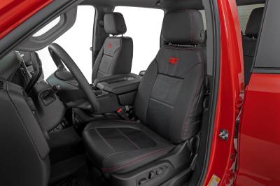 Rough Country Suspension Systems - Rough Country 91071L Front/Rear Black Seat Covers 19-26 Silverado/Sierra Crew